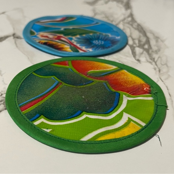 Colorful Floral Coasters Set - Picture 4 of 5